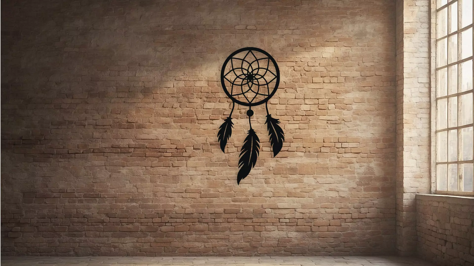 Dream Catcher Wall Decor Art 3D model_2