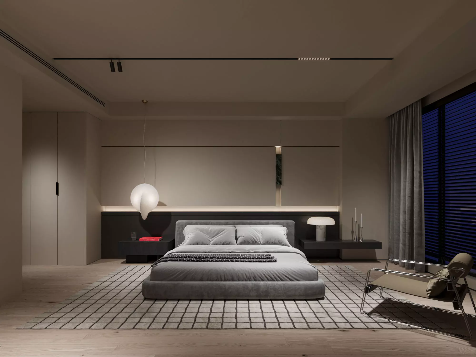 Bedroom interior scenes  3D model_0