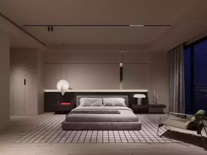 Bedroom interior scenes 