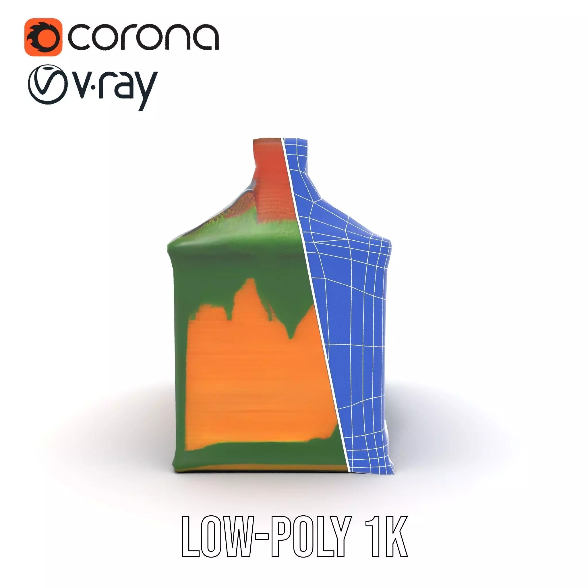 Rustic Brick House model pack Low-poly 3D model_31