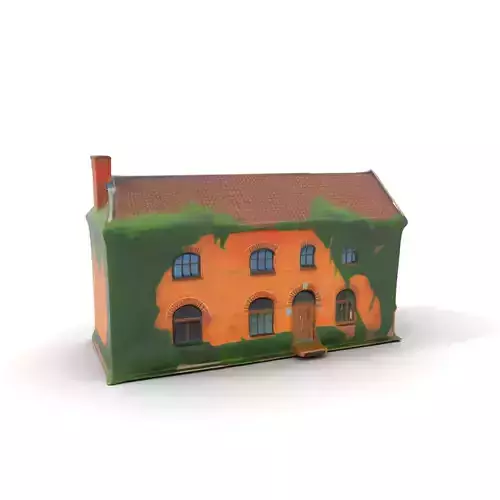 Rustic Brick House model pack Low-poly 3D model