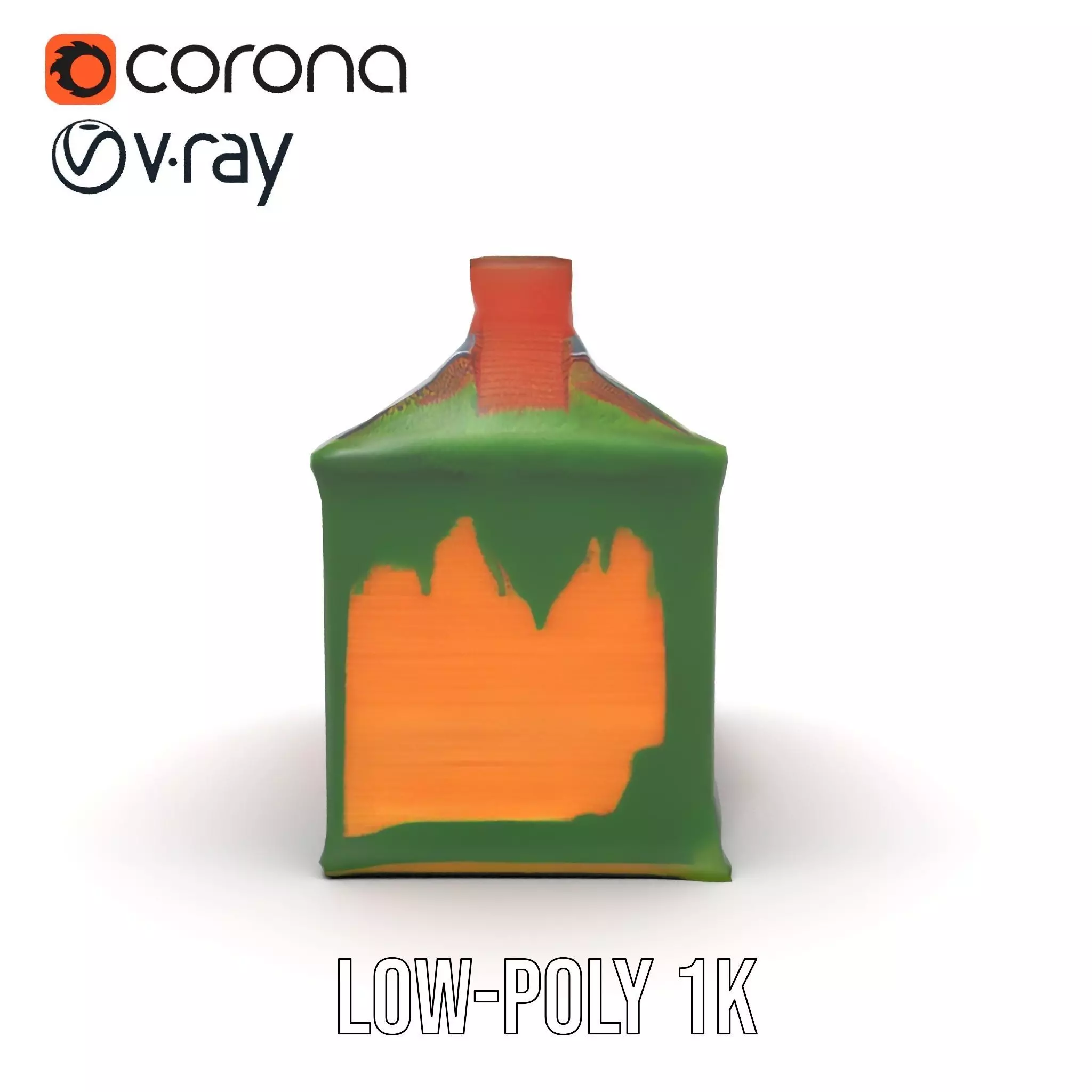 Rustic Brick House model pack Low-poly 3D model_26