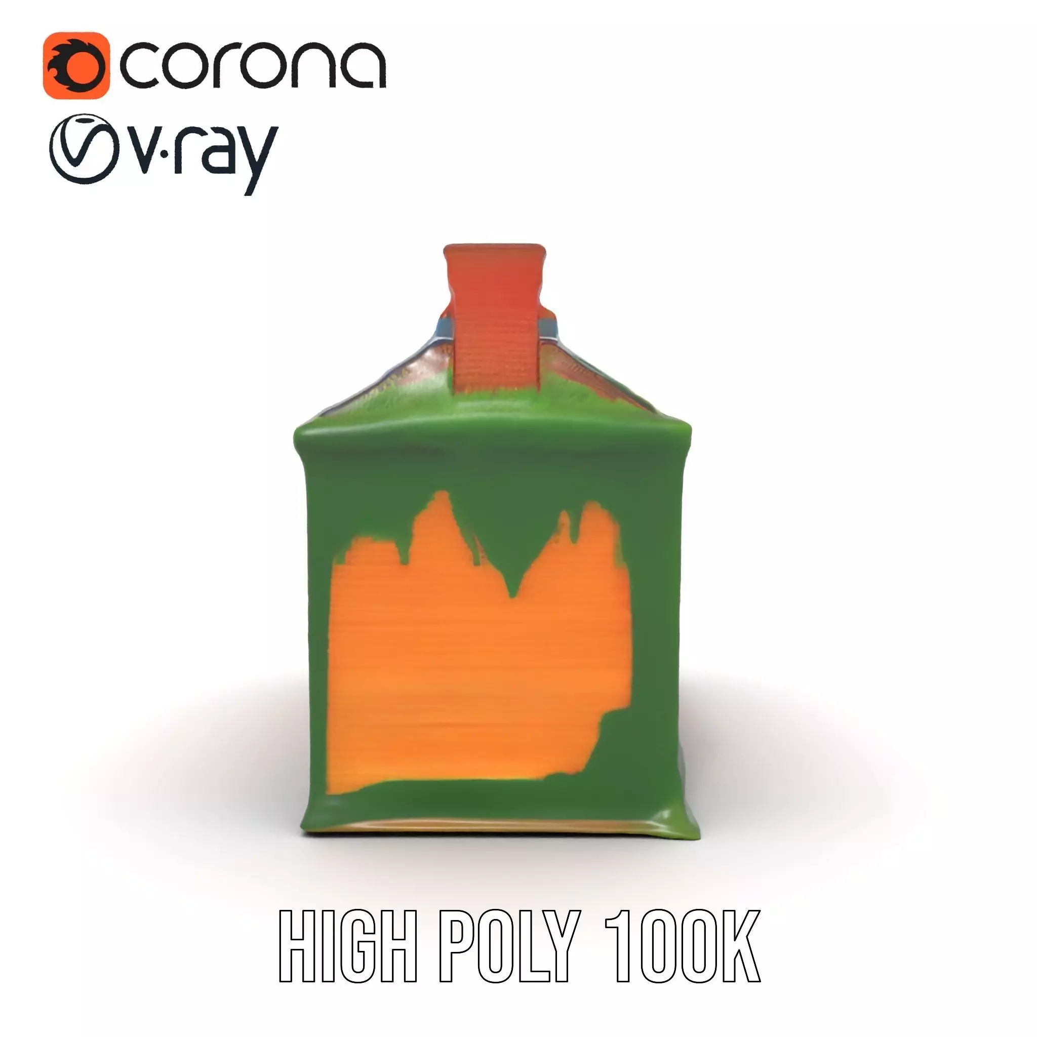 Rustic Brick House model pack Low-poly 3D model_19