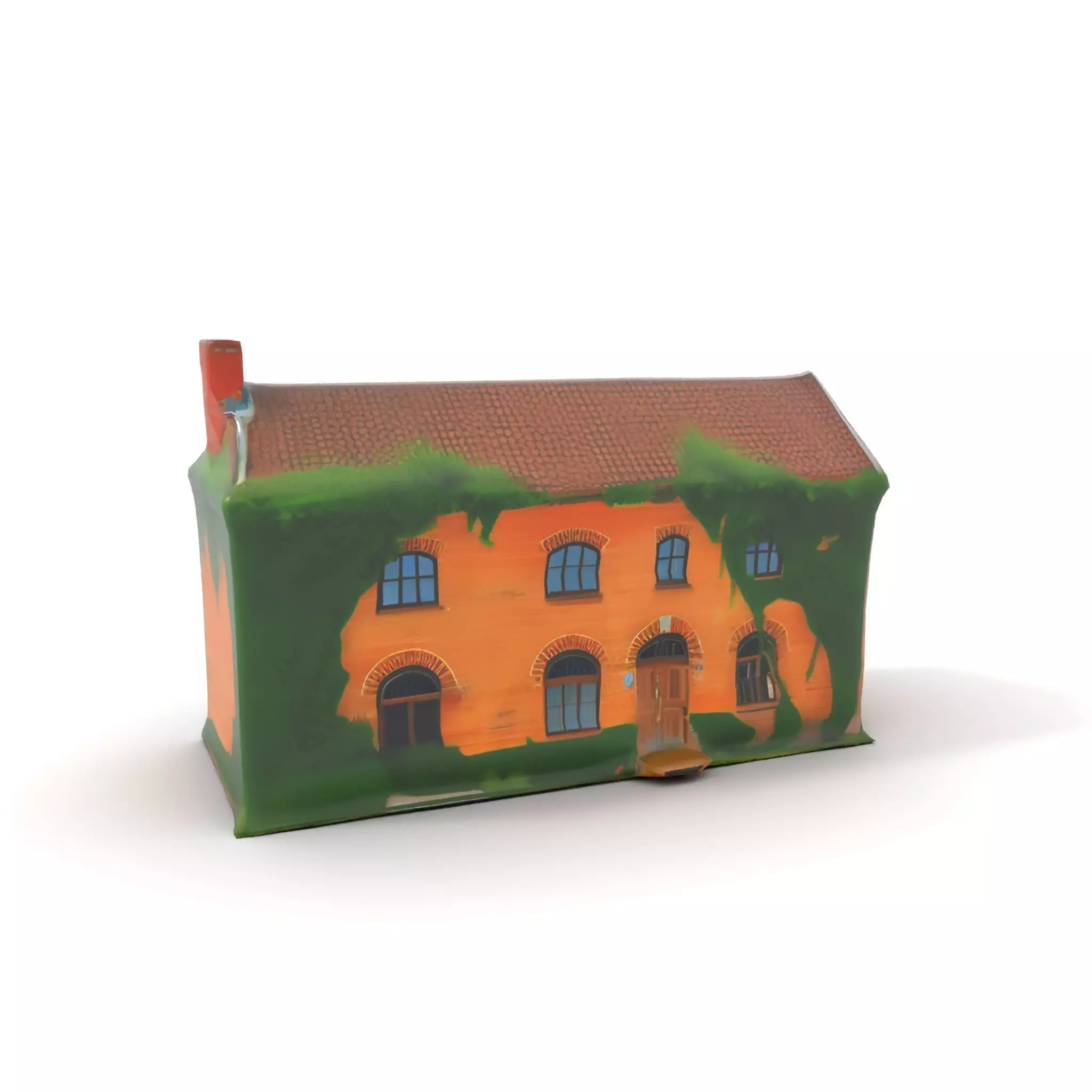 Rustic Brick House model pack Low-poly 3D model_8
