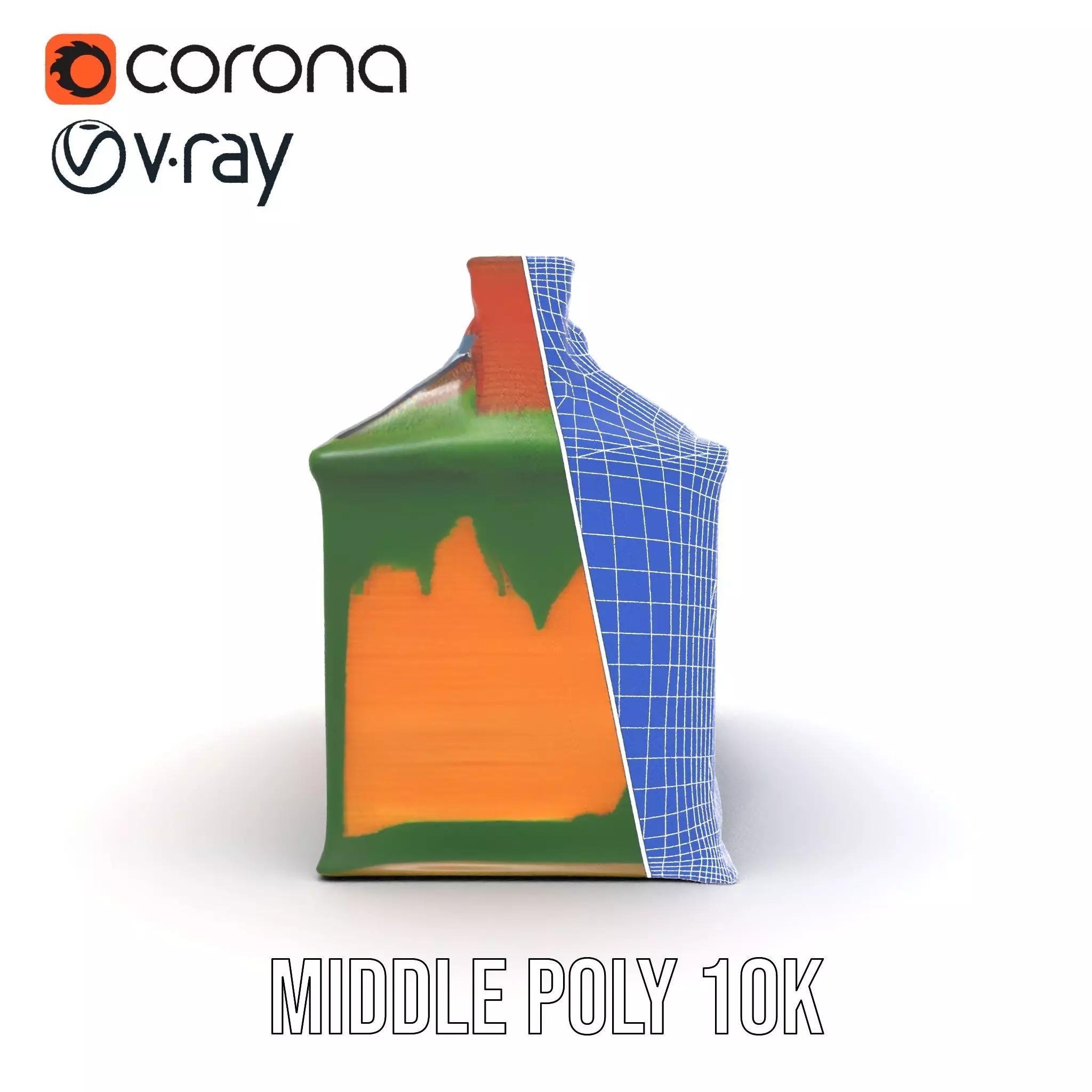 Rustic Brick House model pack Low-poly 3D model_17