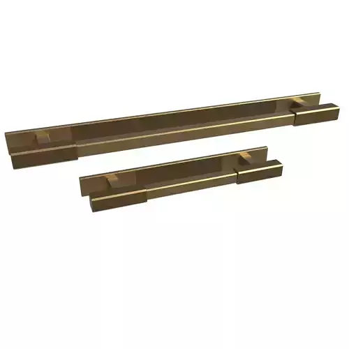 DIGBETH RIDGED CABINET  APPLIANCE HANDLE WITH BACKPLATE