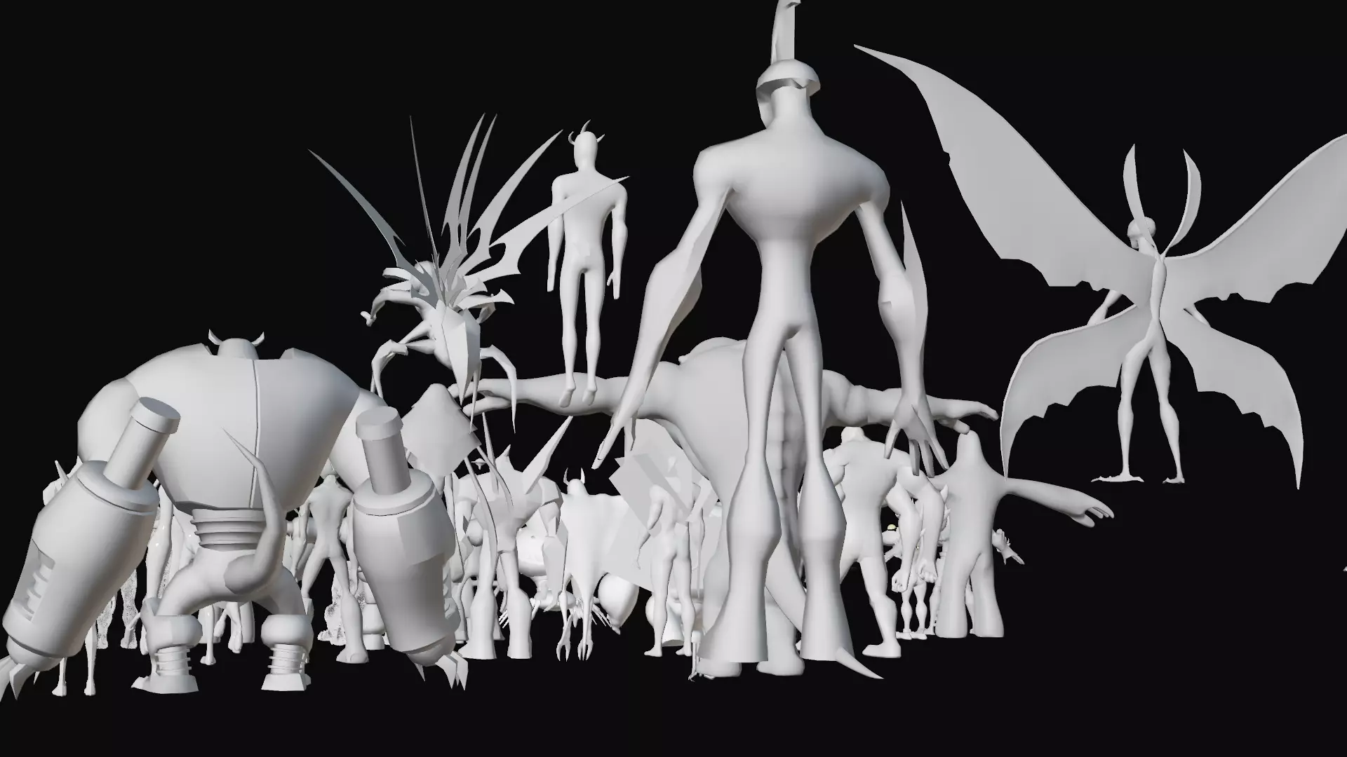  Ben 10 All Alien Transformations 3D Models Pack 3D model_6