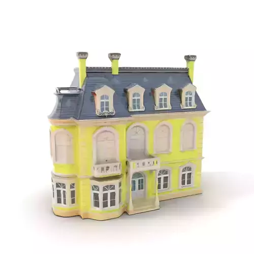 Lime Victorian Mansion model pack Low-poly 3D model