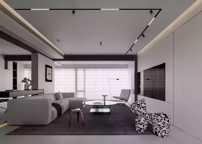 modern living  room interior 