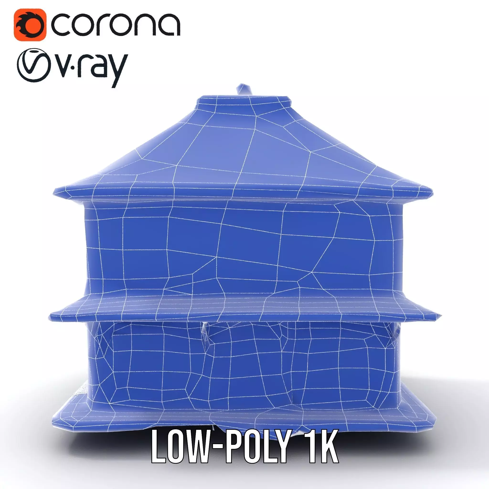 Whimsical Aquarium Building model pack Low-poly 3D model_29