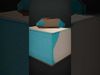 Modern Blue Storefront model pack Low-poly 3D model_2