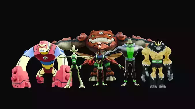 Ben 10 Omniverse 3D Model Pack