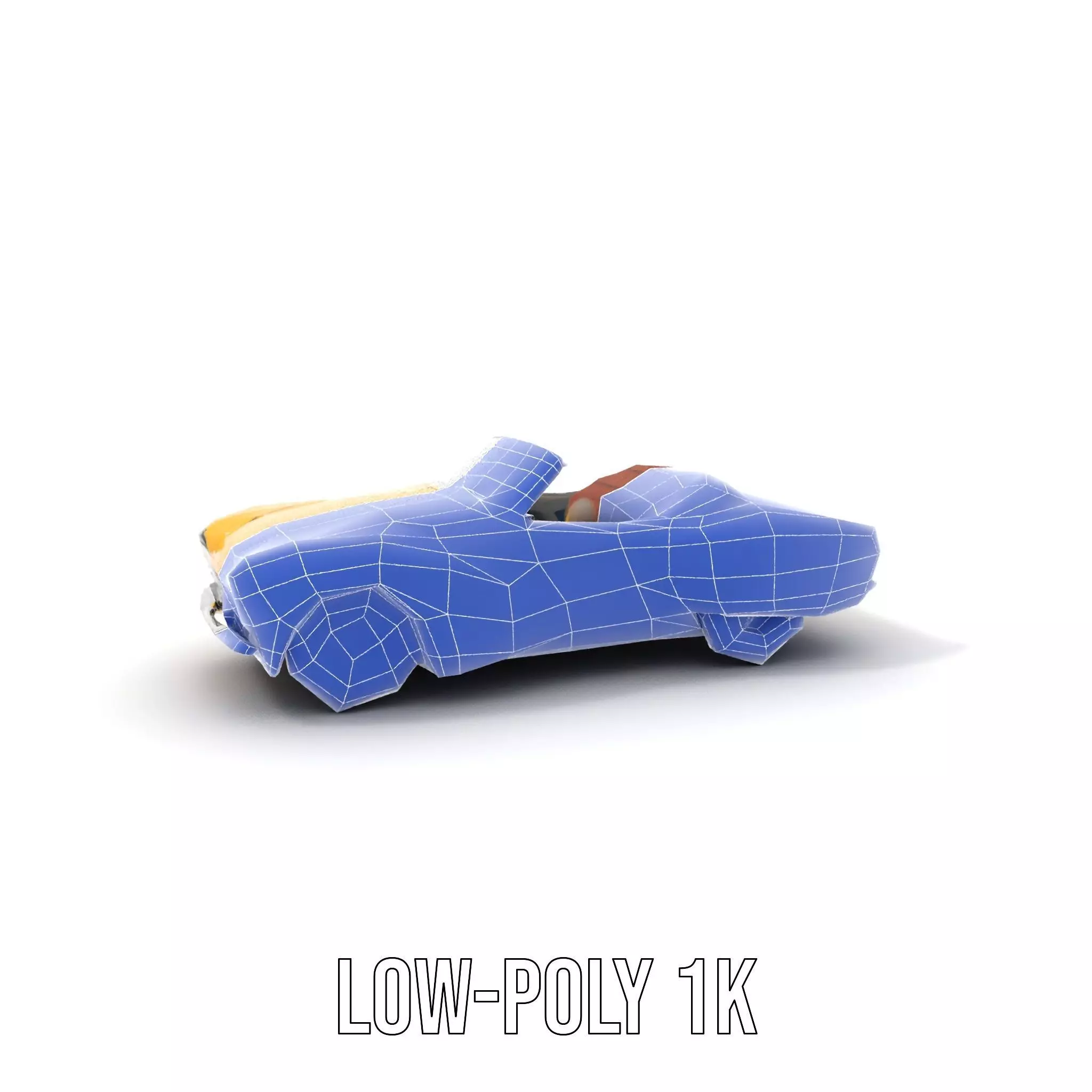 Sunny Convertible Classic model pack Low-poly 3D model_15