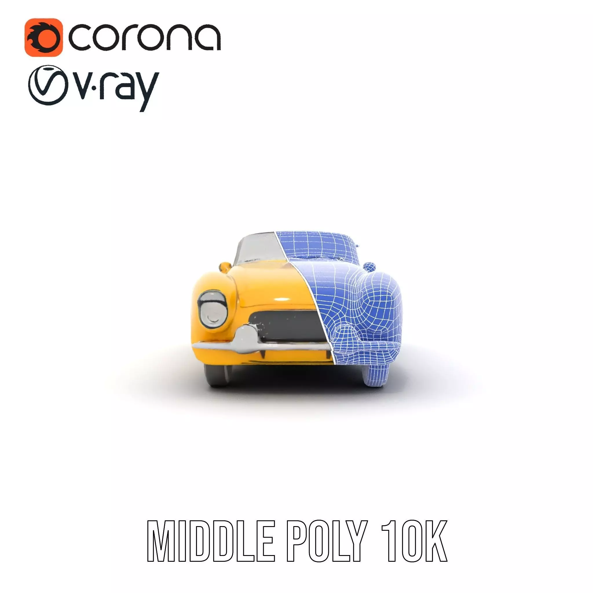 Sunny Convertible Classic model pack Low-poly 3D model_24