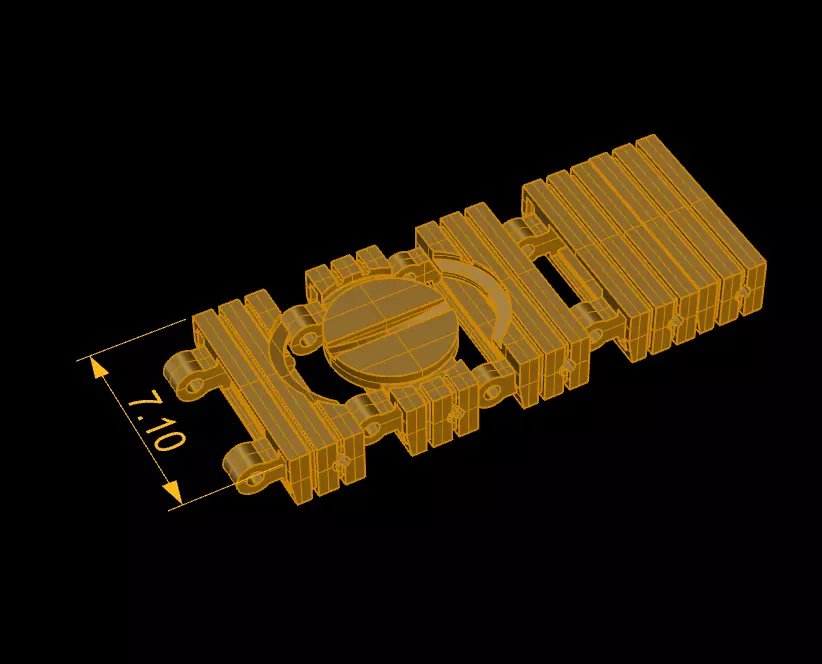 Love Flexible Bracelet 3D model 3D print model_2