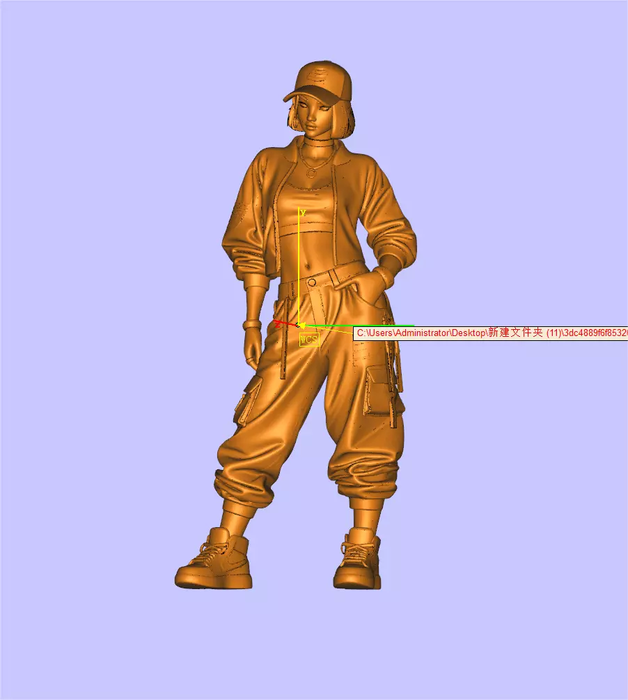 64Proportion girl 3D print model_0