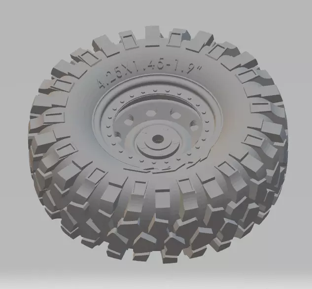 offroad wheel fix model 1 3D print model_2