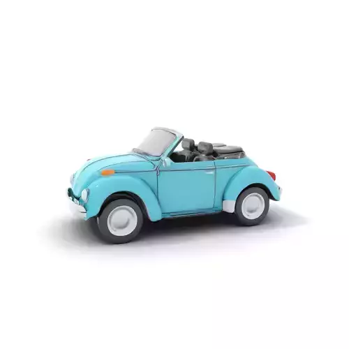 Turquoise Vintage Convertible model pack
