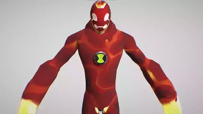Heatblast - Mask - Ben 10 Ultimate Alien - Galactic Racing