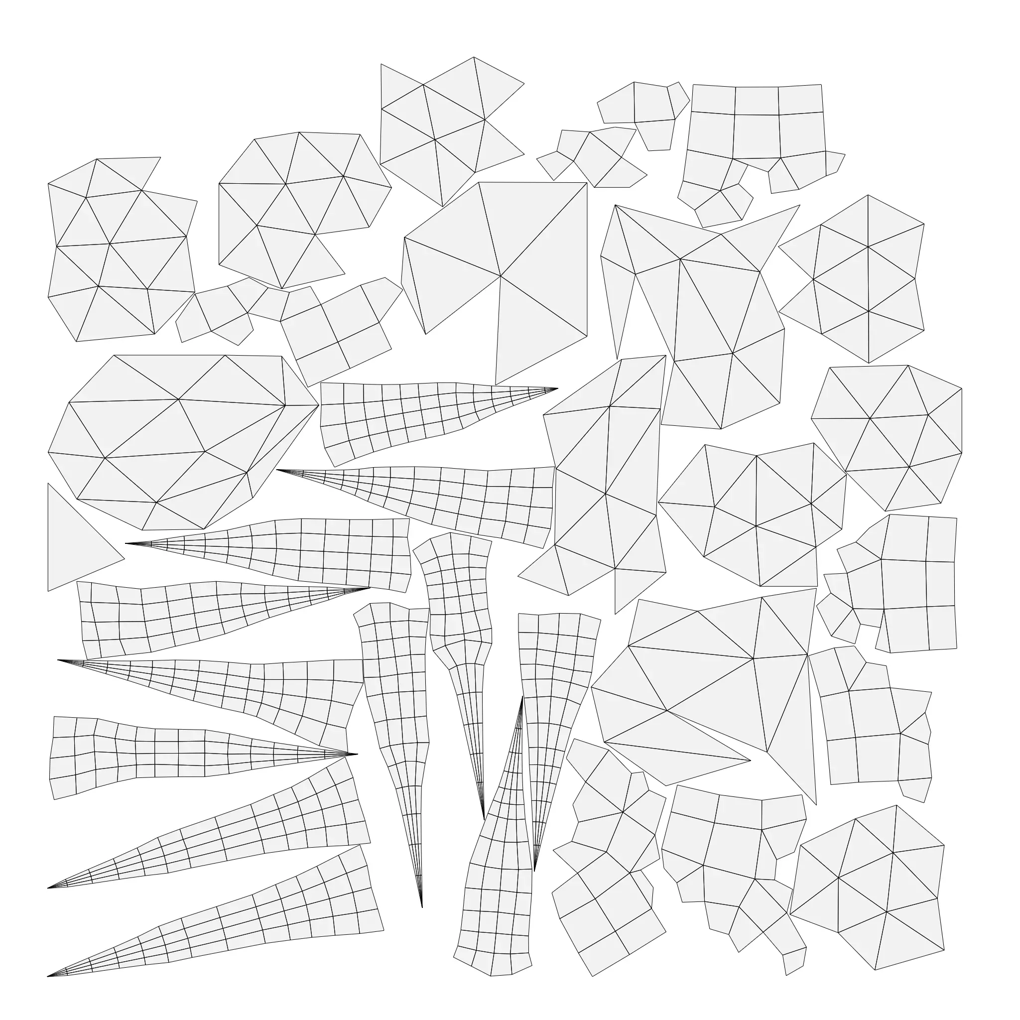 Animated microbes 1-5 Low-poly 3D model_21