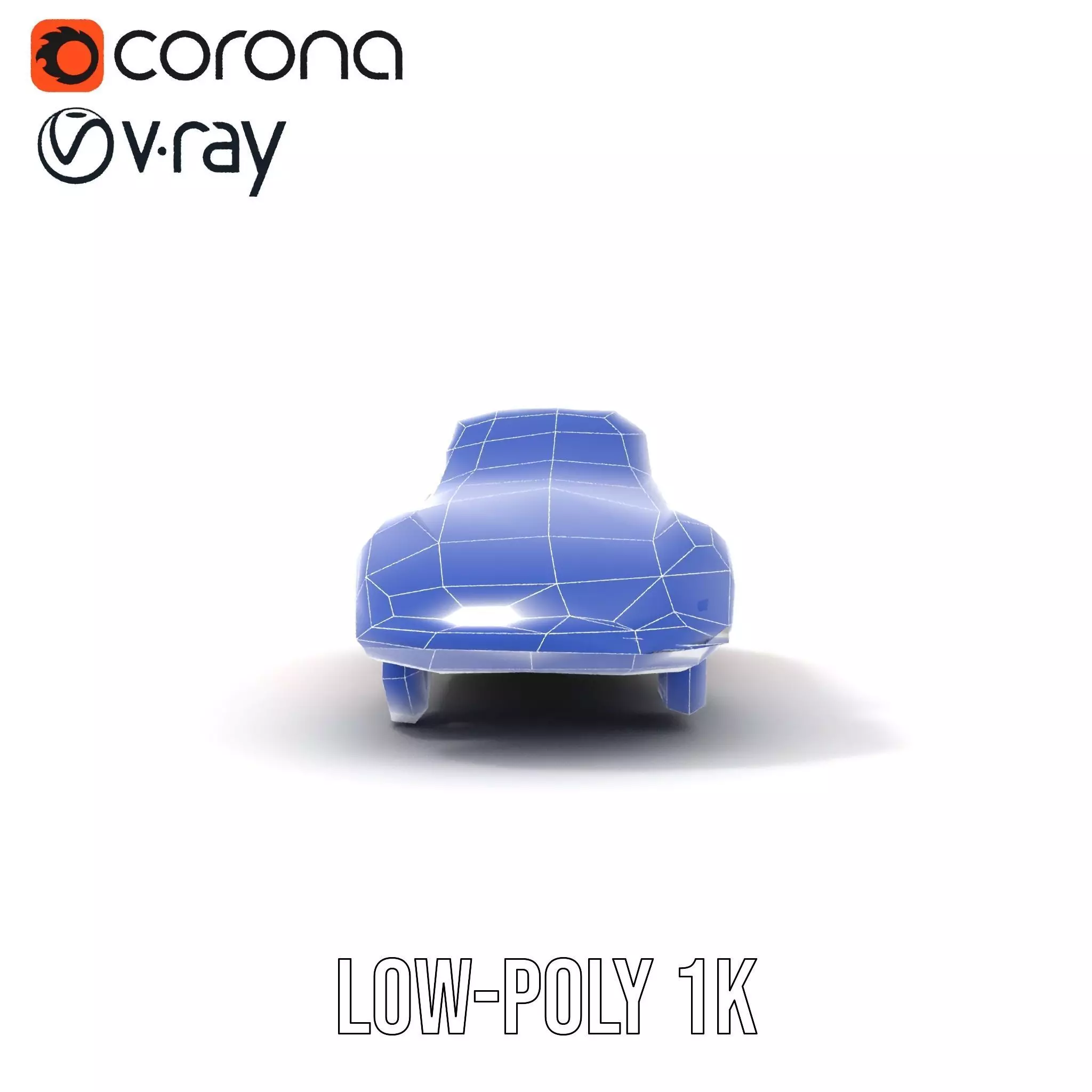 Classic Red Cabriolet model pack Low-poly 3D model_25