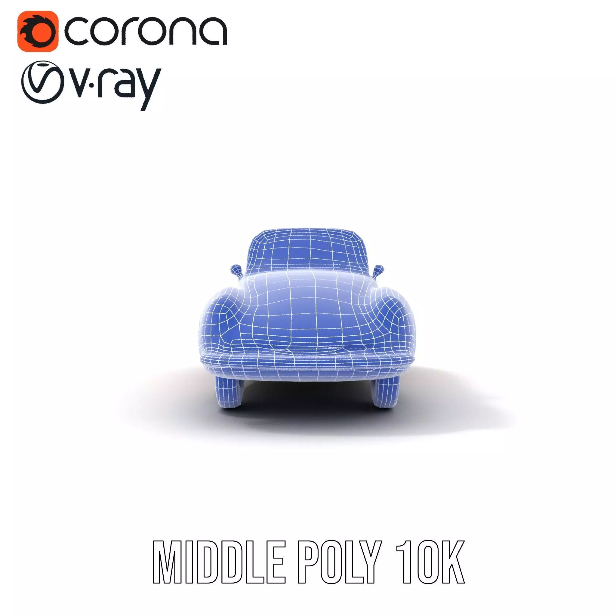 Classic Red Cabriolet model pack Low-poly 3D model_27