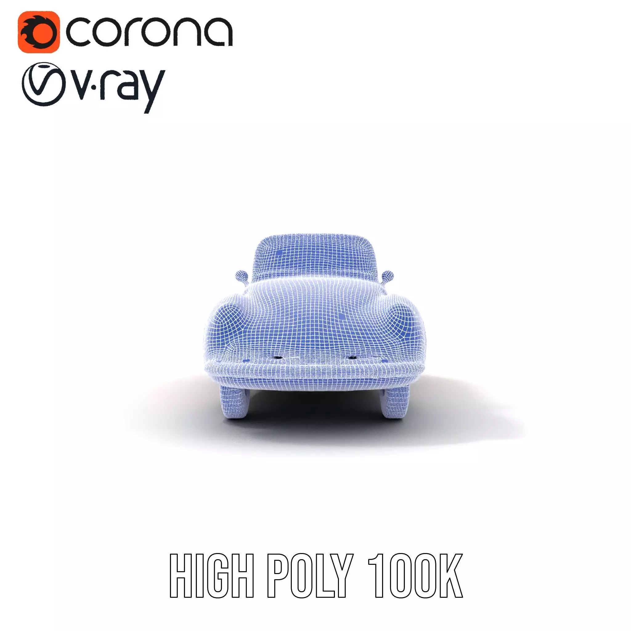 Classic Red Cabriolet model pack Low-poly 3D model_33