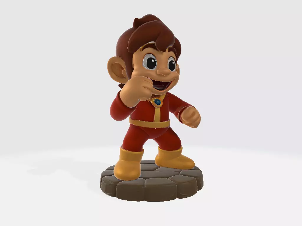 Alex Kidd New Pose 3D print model
