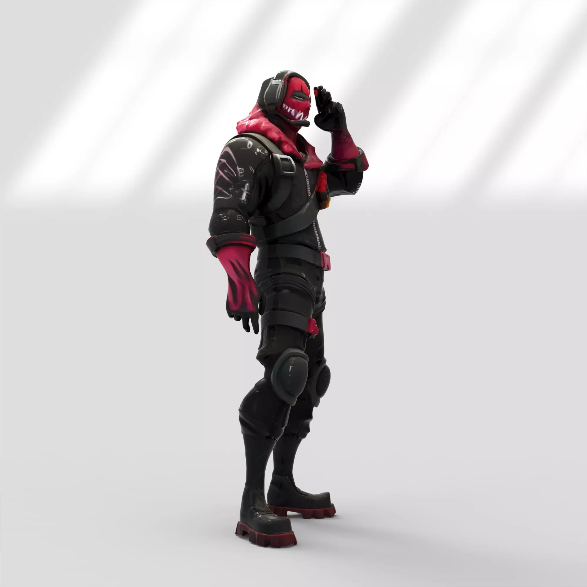 Raptor skin from Fortnite 3D model_8
