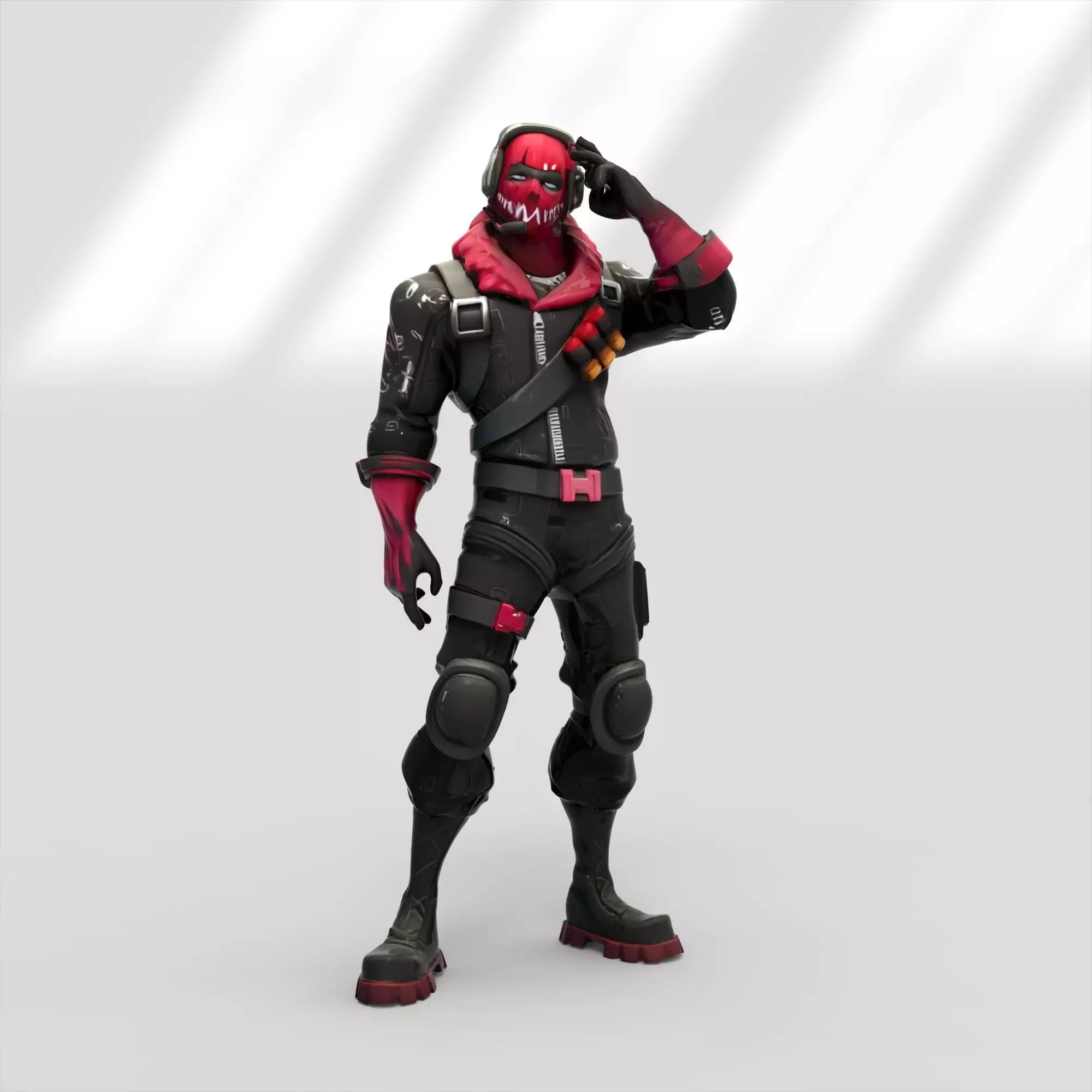 Raptor skin from Fortnite 3D model_2