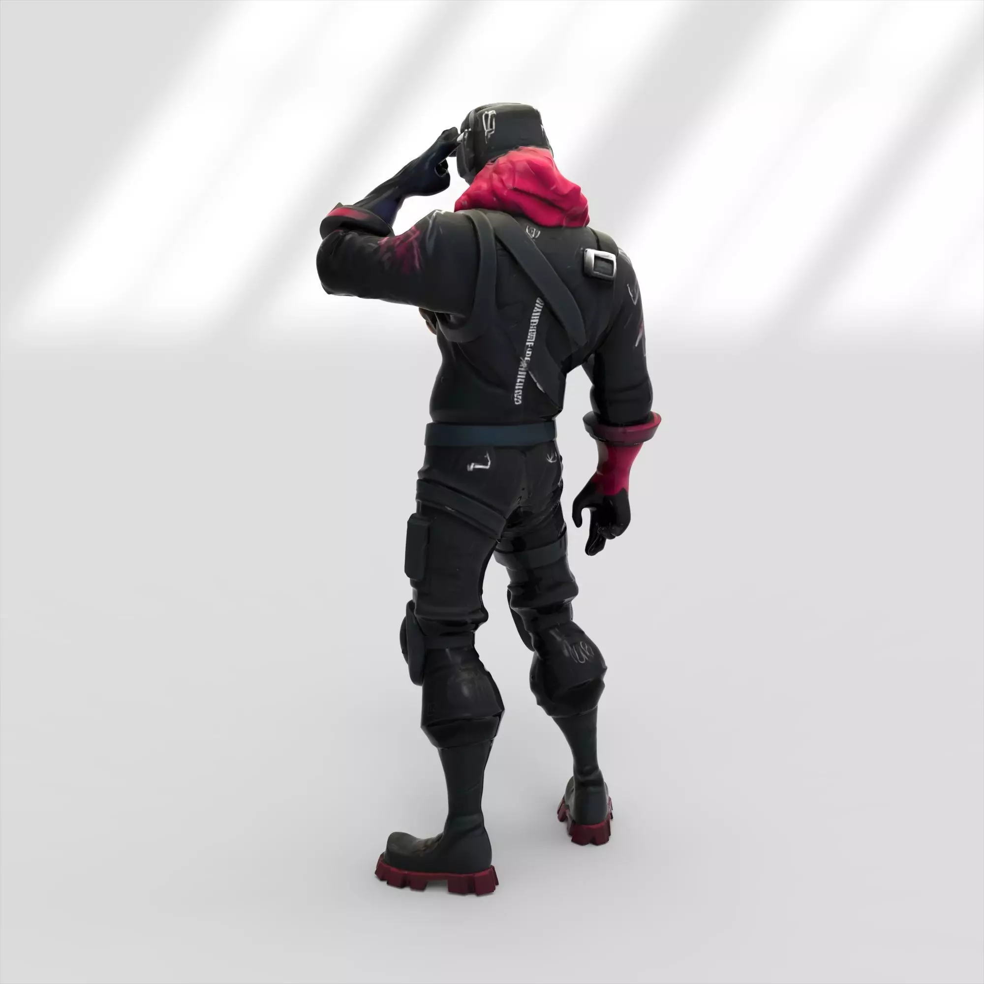 Raptor skin from Fortnite 3D model_5
