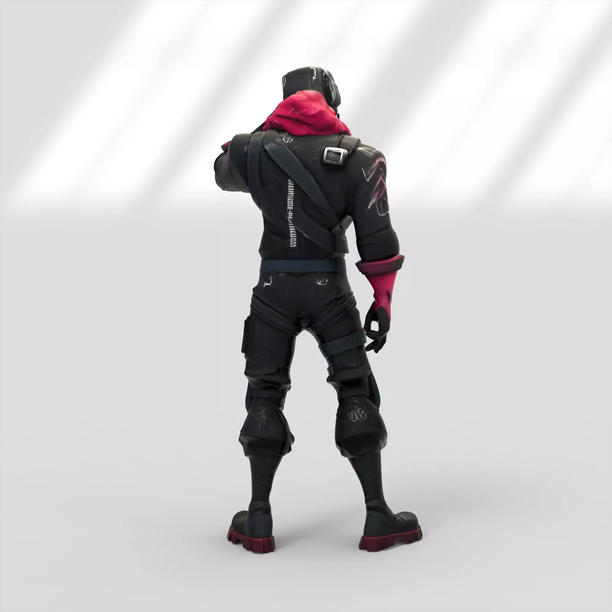 Raptor skin from Fortnite 3D model_6