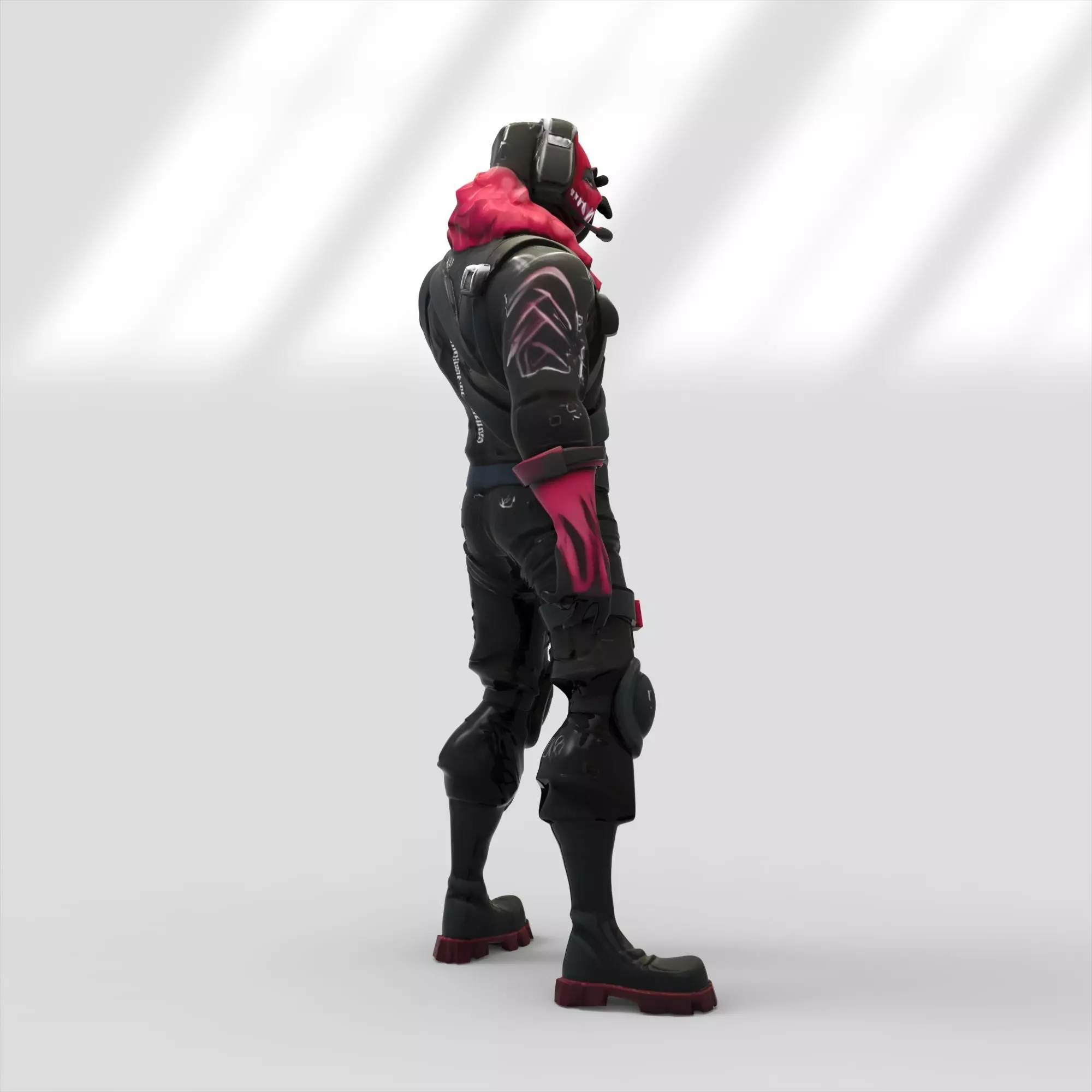 Raptor skin from Fortnite 3D model_7