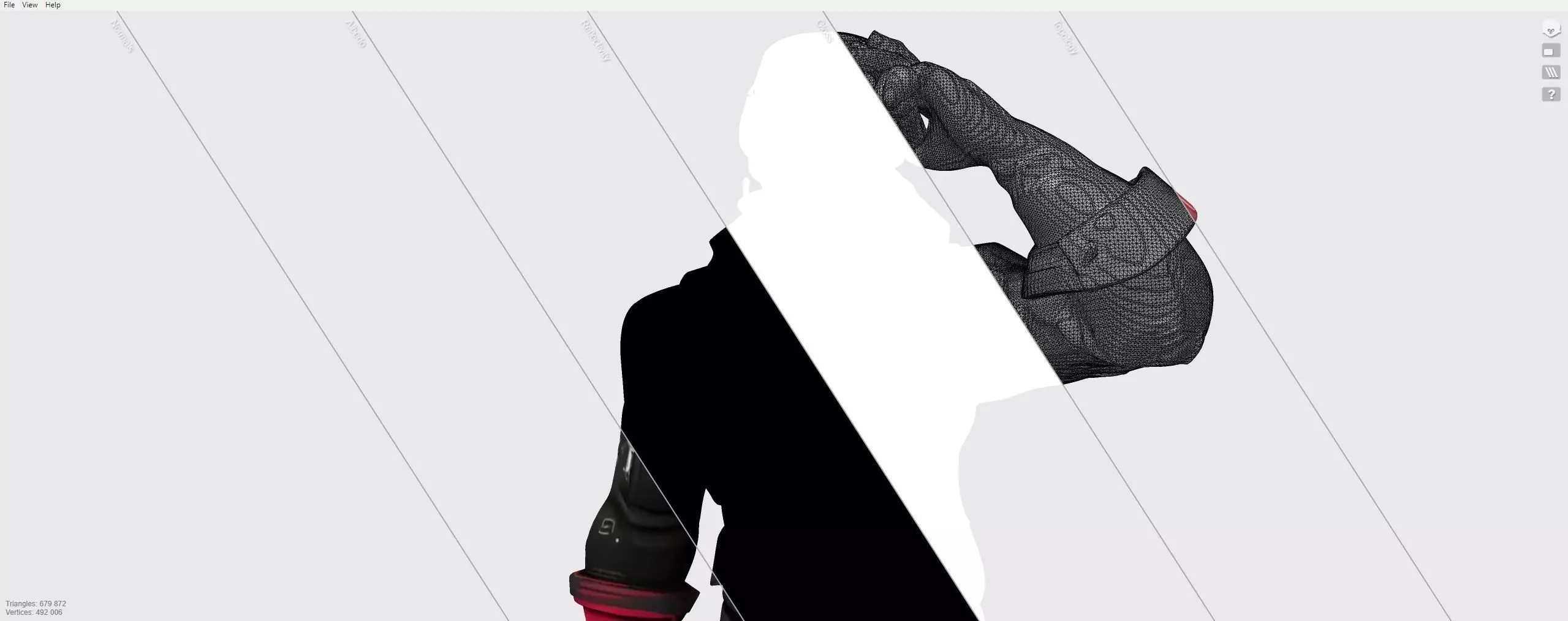 Raptor skin from Fortnite 3D model_10