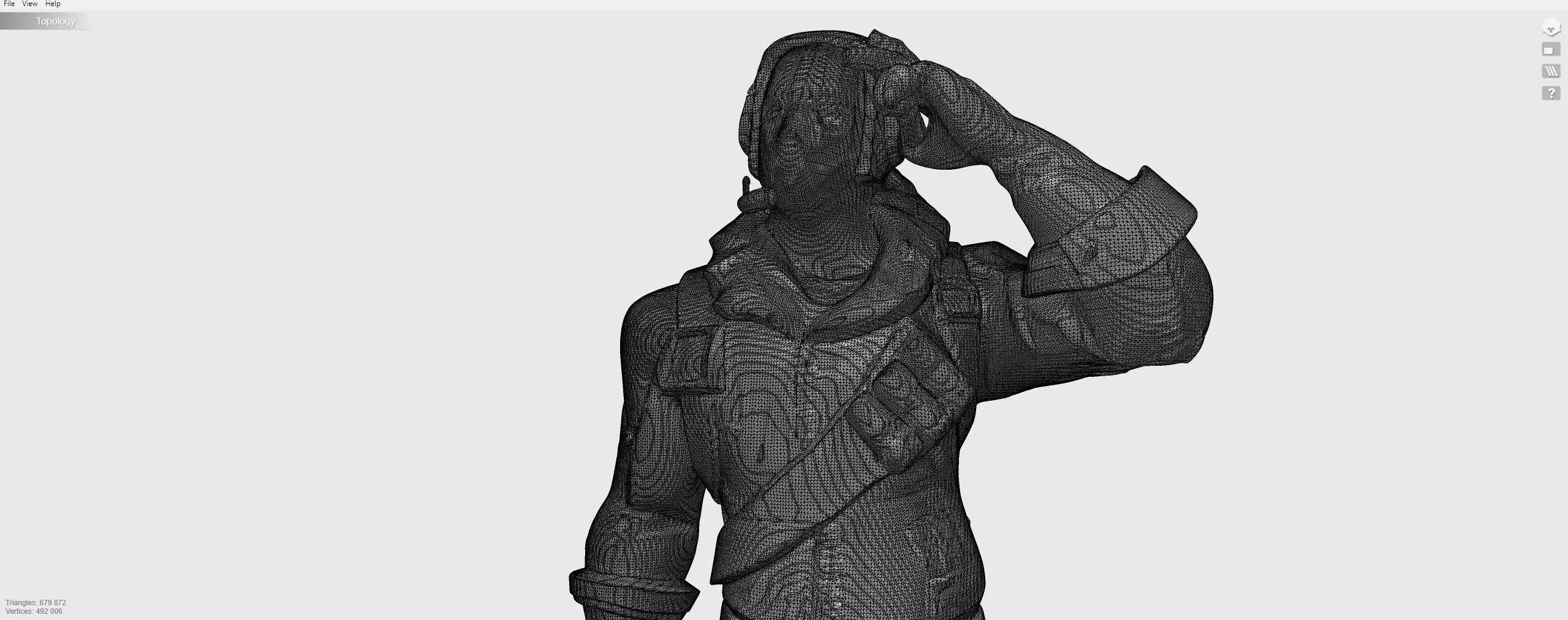 Raptor skin from Fortnite 3D model_12