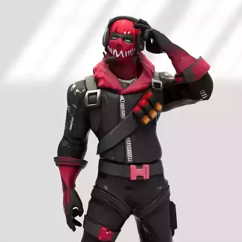 Raptor skin from Fortnite 3D model