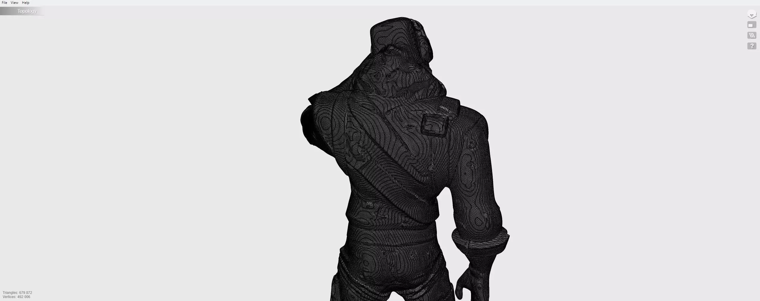 Raptor skin from Fortnite 3D model_11