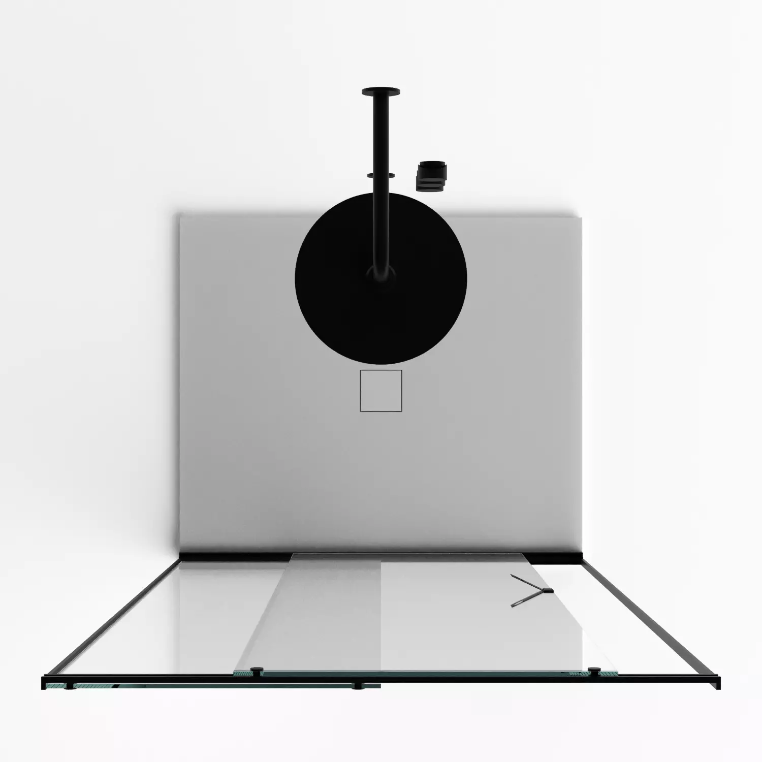 Agape D Type Shower System 3D model_3