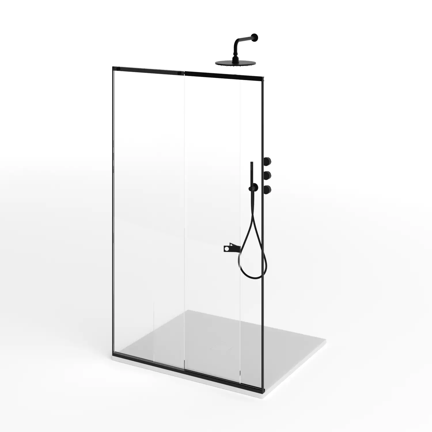 Agape D Type Shower System 3D model_2