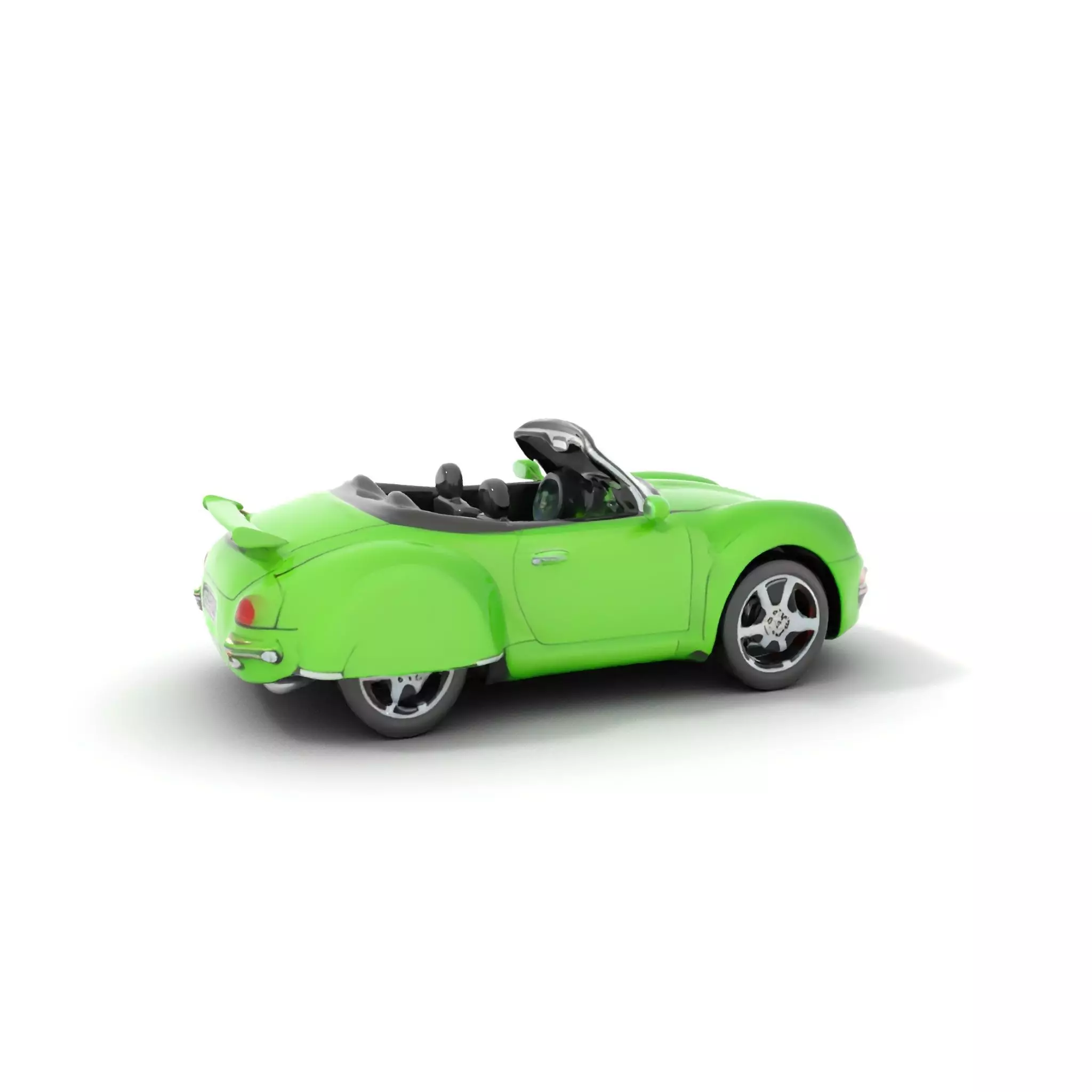 Lime Convertible Model Pack Low-poly 3D model_0