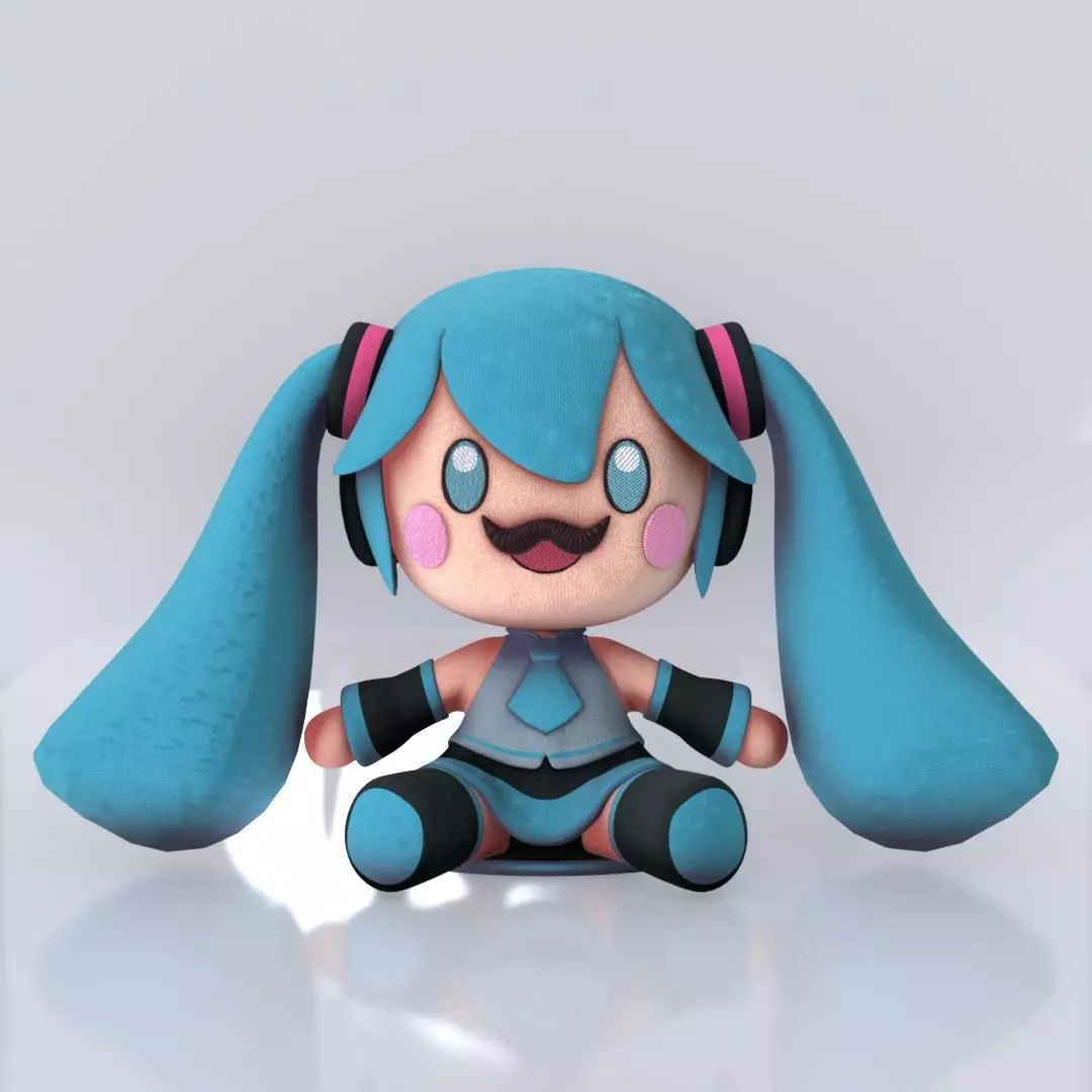 Hatsune Miku 3D Plush Free 3D model