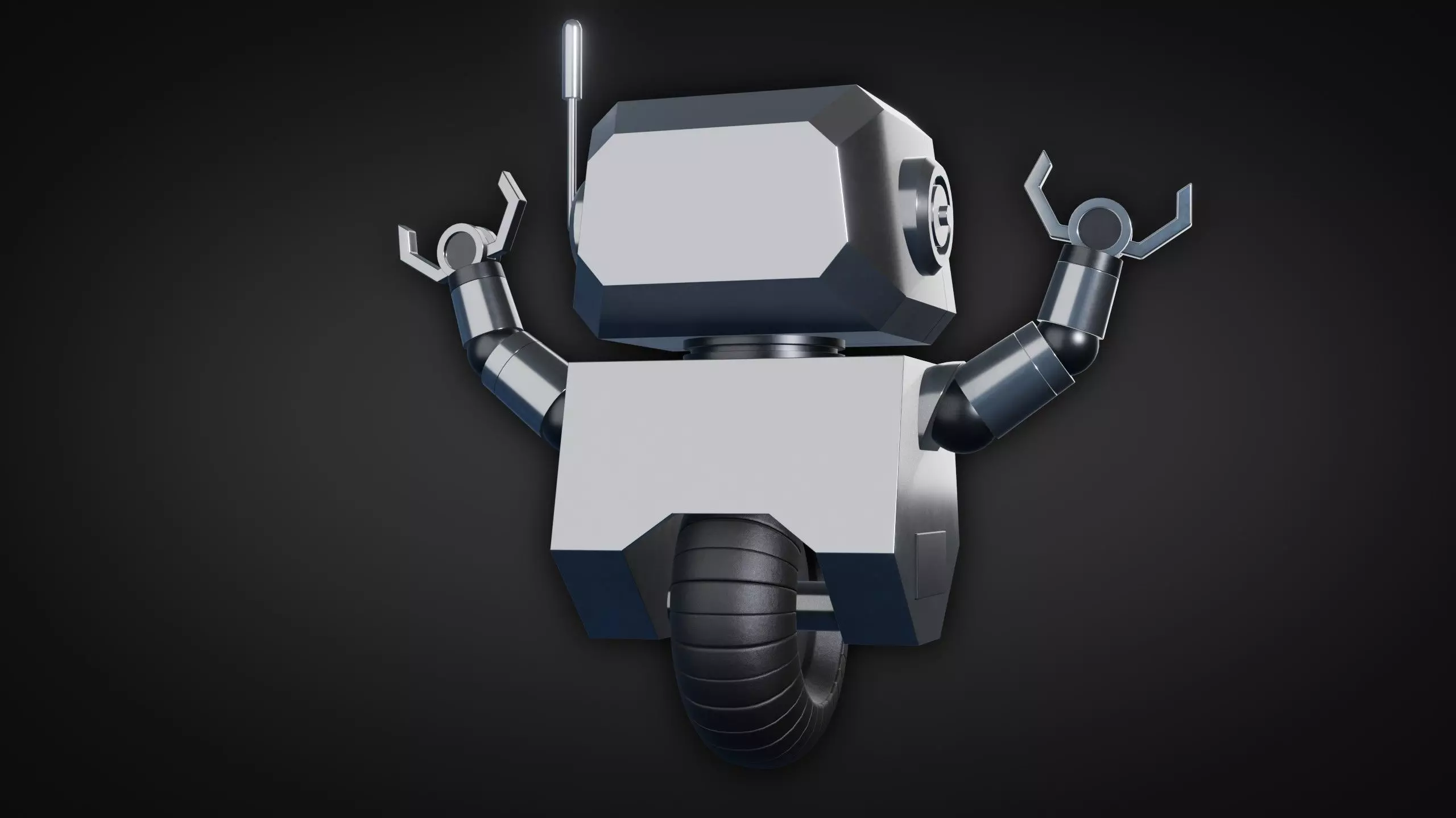 Cute Robot Character - Blender 3D model_12