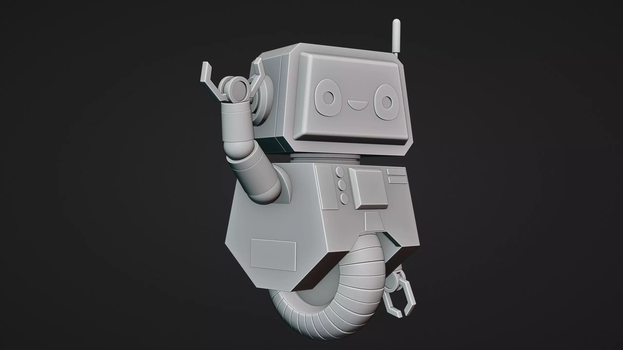 Cute Robot Character - Blender 3D model_19
