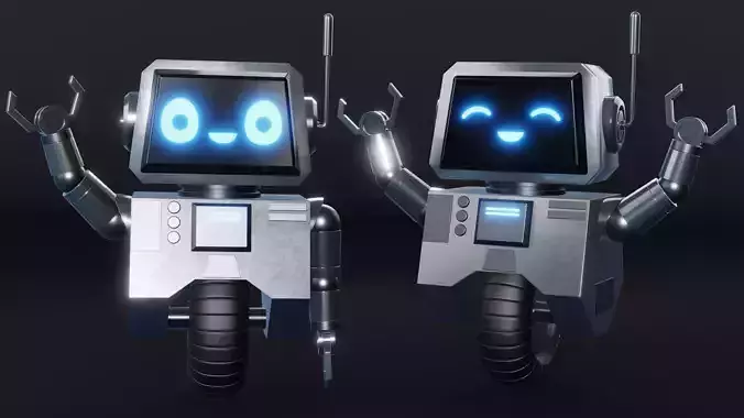 Cute Robot Character - Blender 3D model Cute Robot Character - Blender 3D model