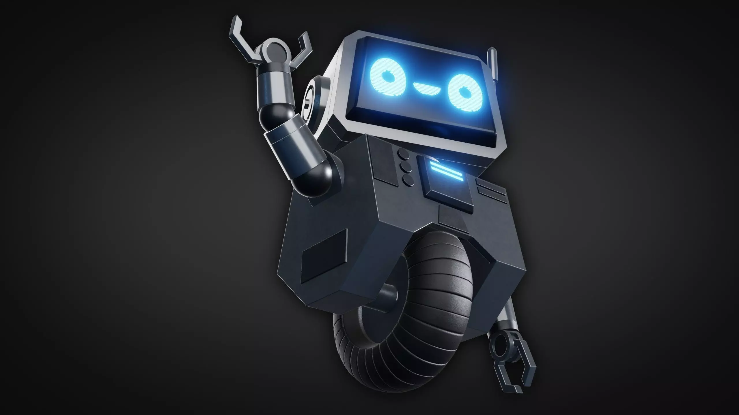 Cute Robot Character - Blender 3D model_11