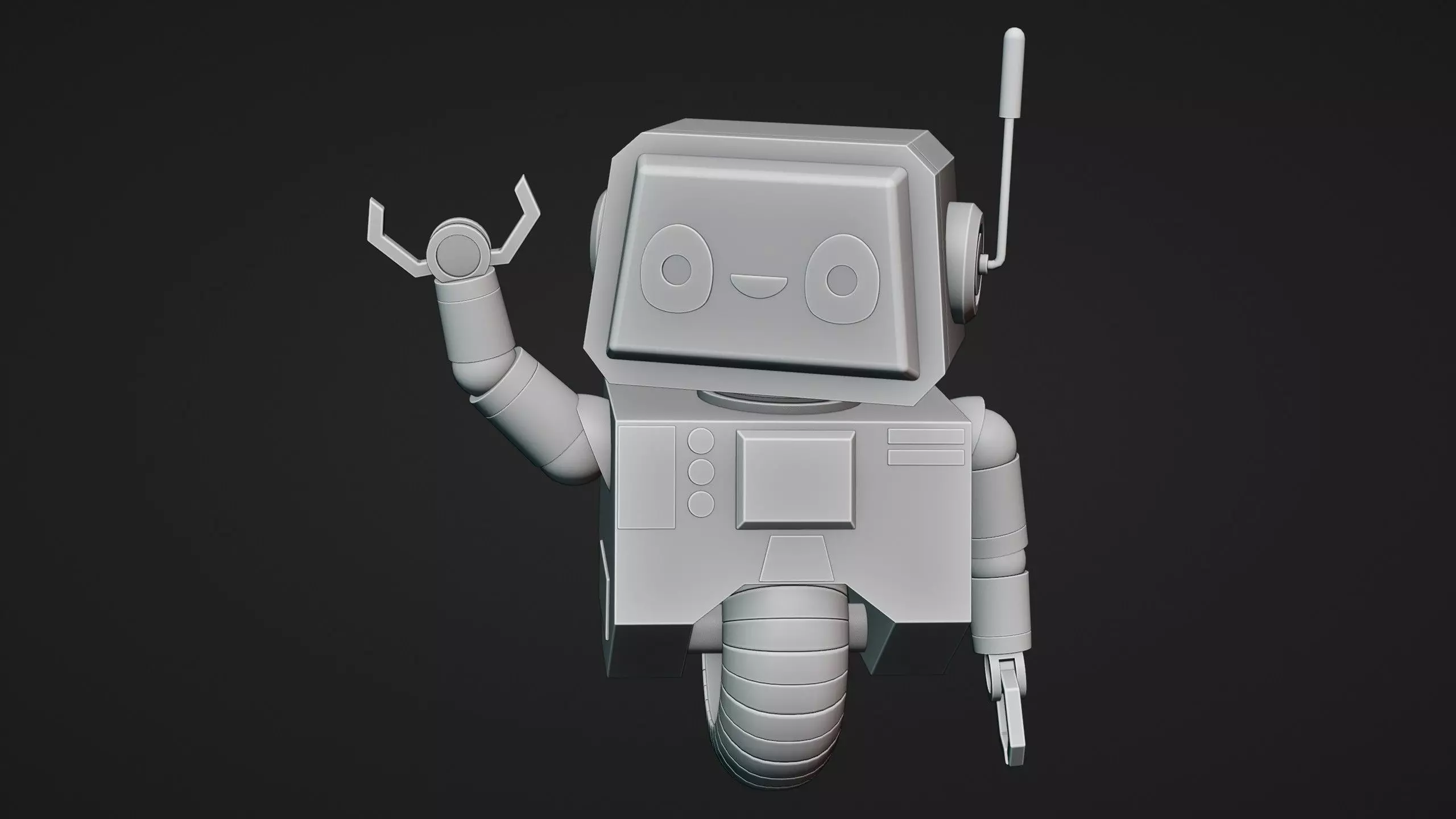 Cute Robot Character - Blender 3D model_18
