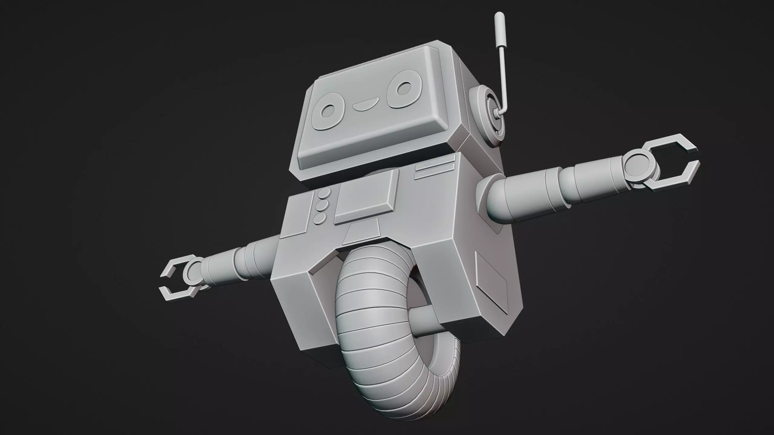 Cute Robot Character - Blender 3D model_25