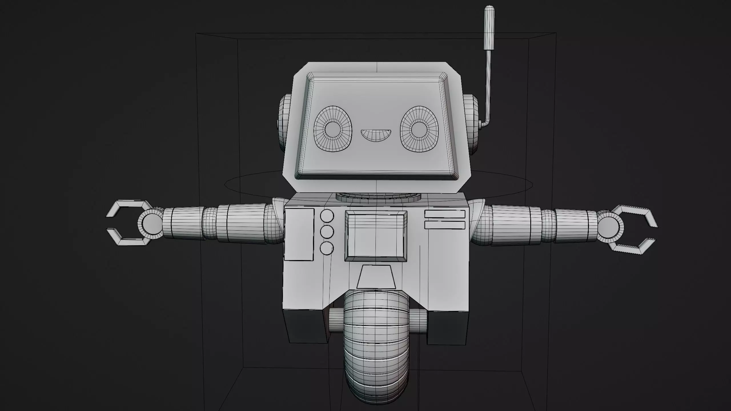 Cute Robot Character - Blender 3D model_32