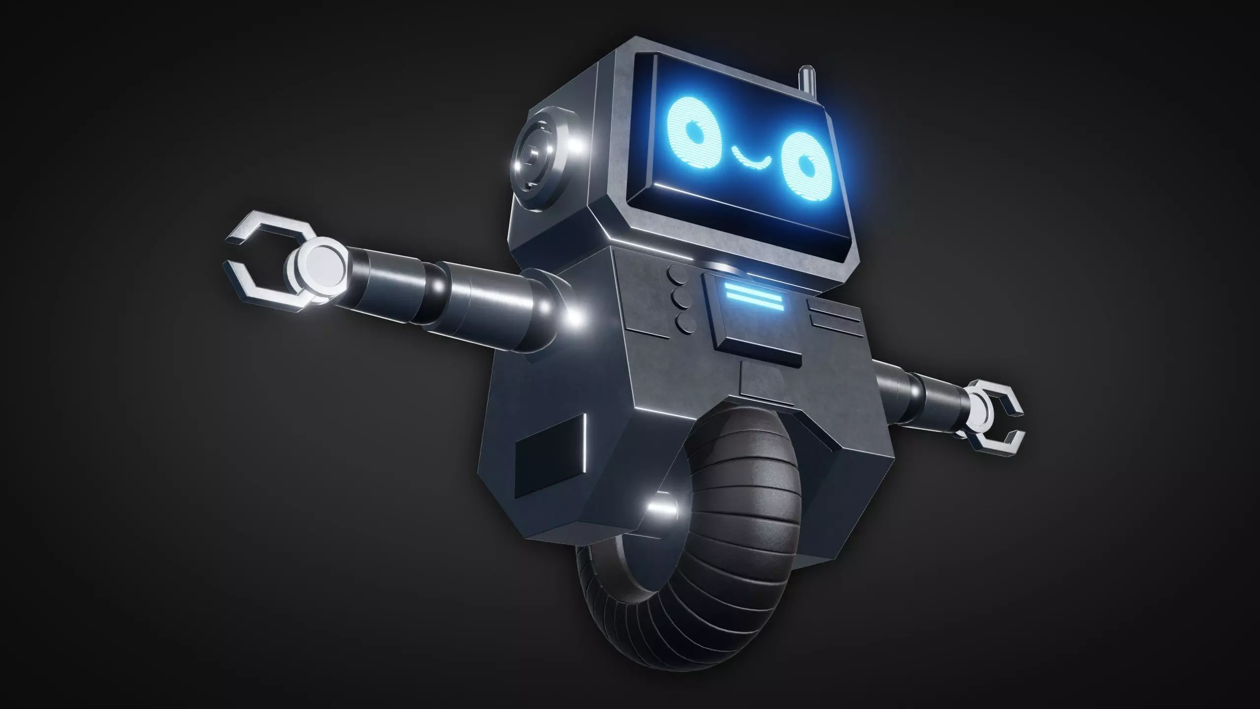 Cute Robot Character - Blender 3D model_15