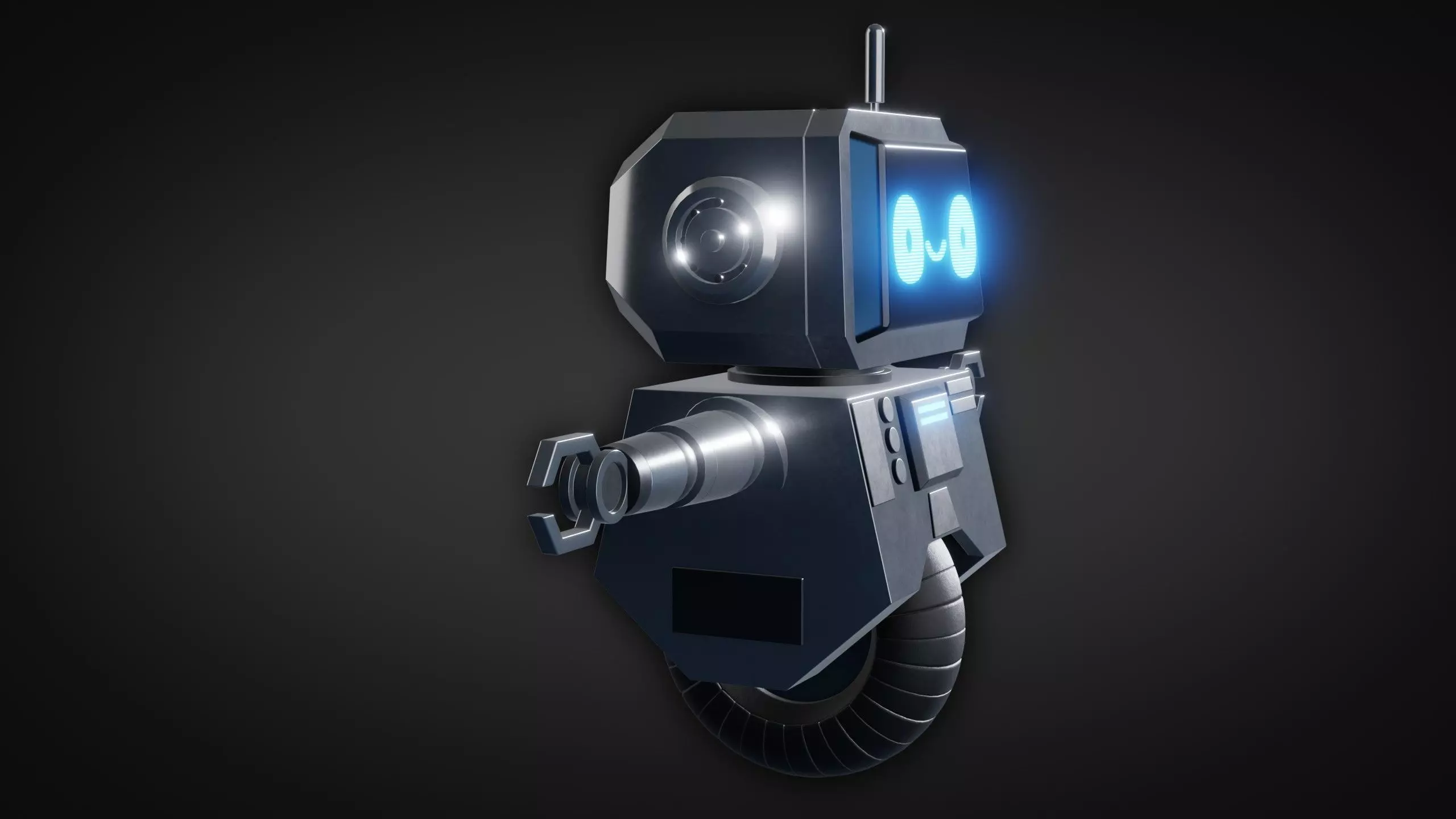 Cute Robot Character - Blender 3D model_17